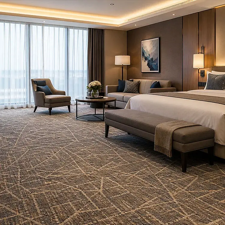 Niestandardowy dywan hotelowy od ściany do ściany