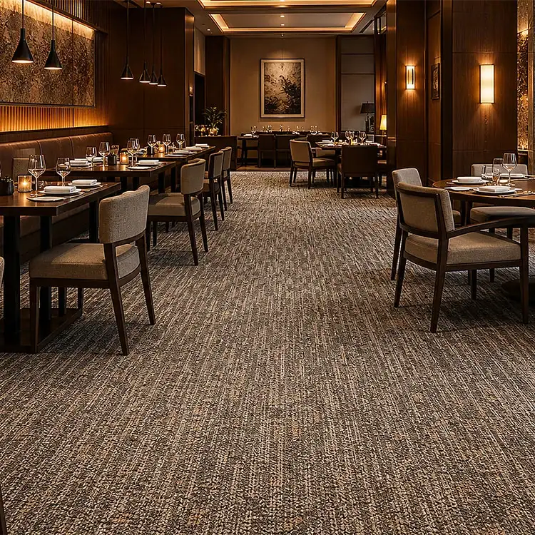Trwały dywan restauracyjny PP od ściany do ściany