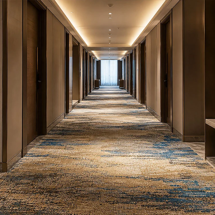 Dywan z nadrukiem od ściany do ściany hotelu Premium