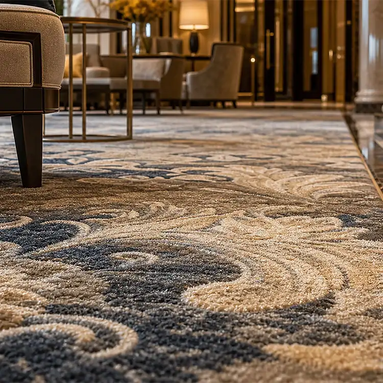 Wykładzina od ściany do ściany w holu hotelu Premium